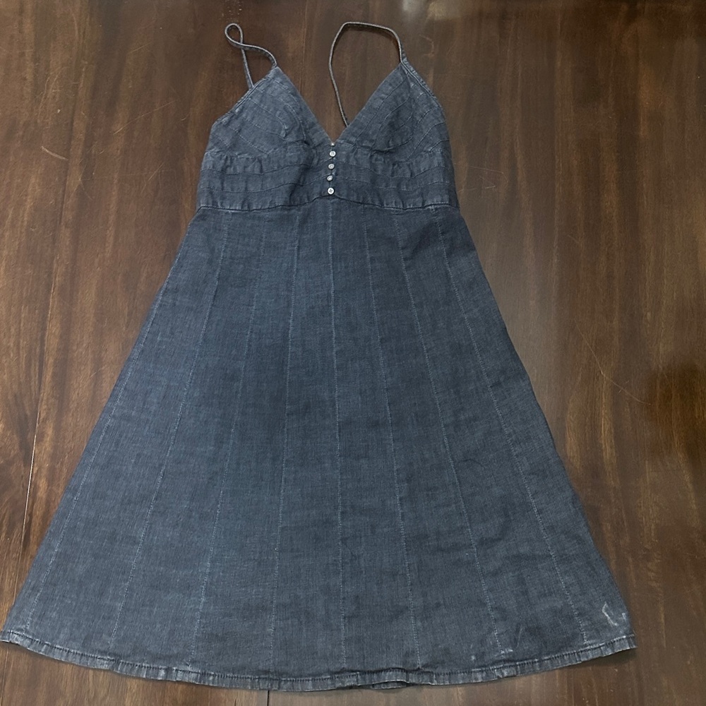Lena Dark Gray Backless Dress